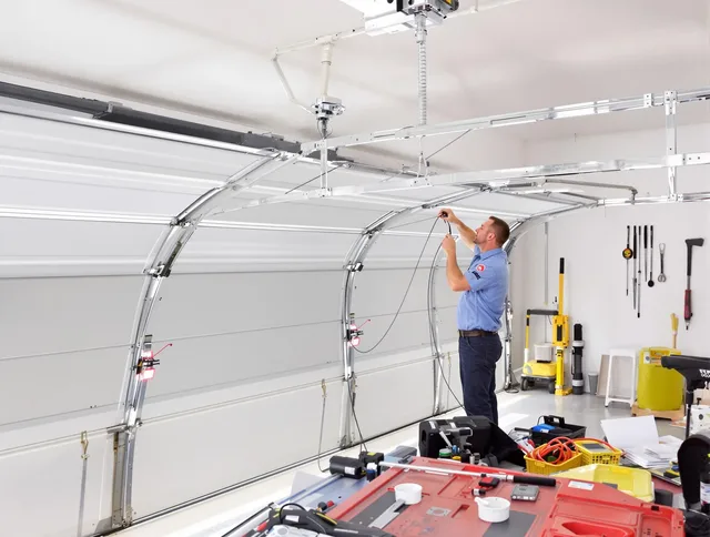 Garage door cable repair service by Lakeland Garage Door Repair in Lakeland