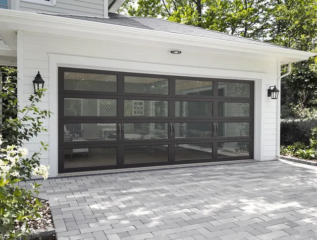 Lakeland Garage Door Repair design specialist presenting custom garage door options to Lakeland homeowner