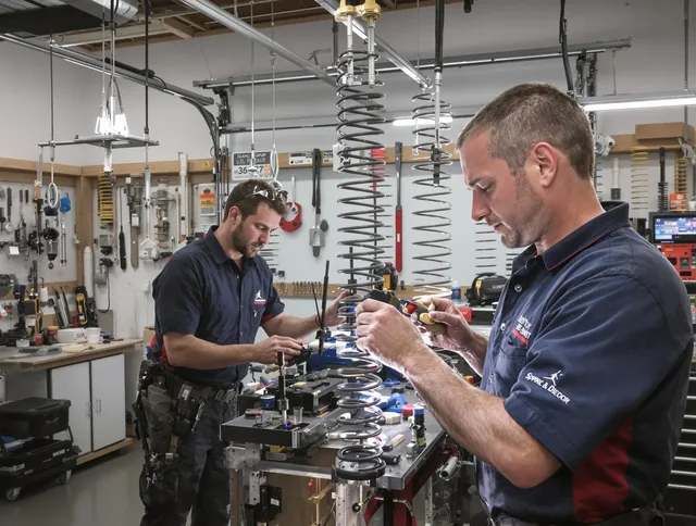 Garage door spring repair service by Lakeland Garage Door Repair in Lakeland